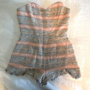 Lovers and Friends tweed romper